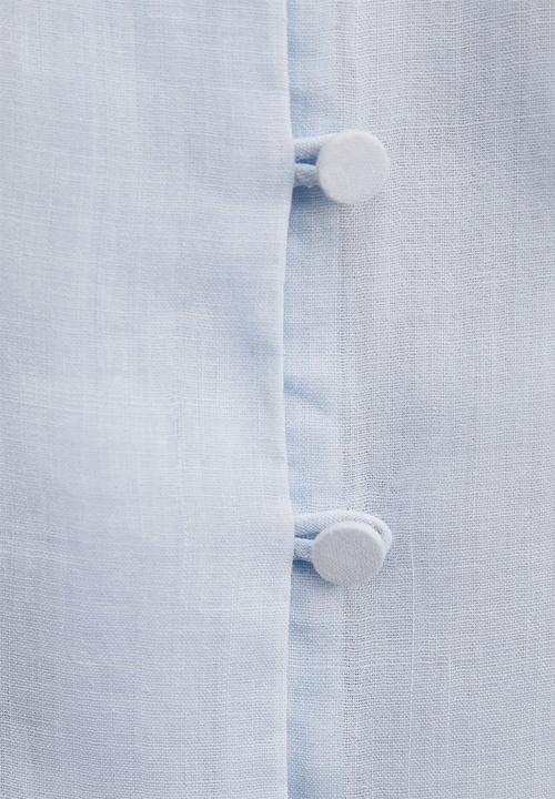 Forever New - Skye trim detail blouse in blue bell