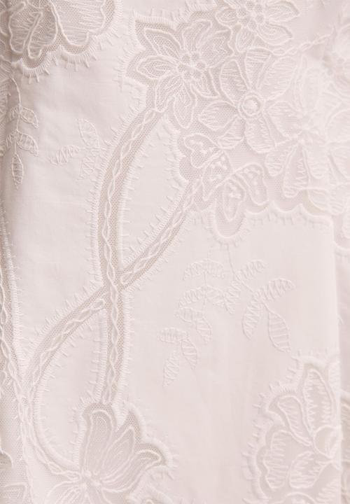 Forever New - Annika all over lace mini dress in porcelain