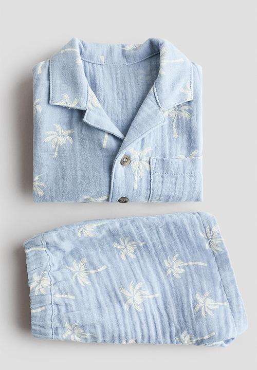 H&M - 2-Piece set - light blue/palm trees