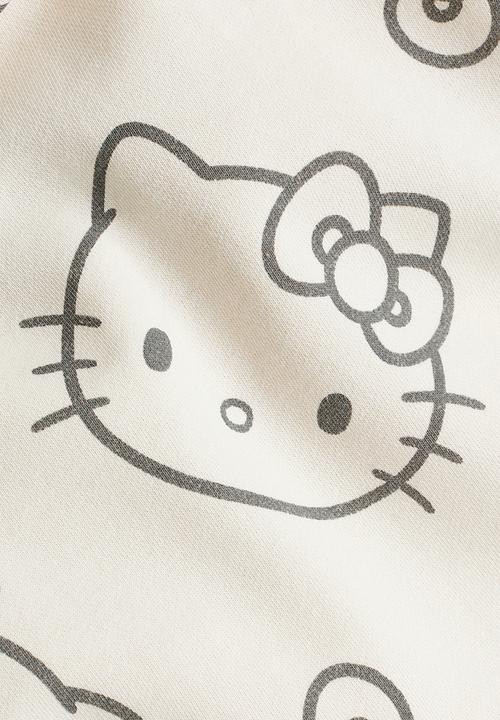 H&M - Printed t-shirt - cream/hello kitty