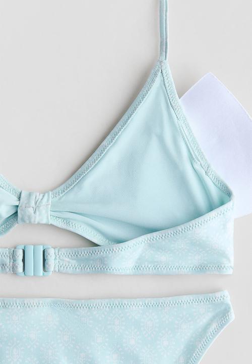 H&M - Charm-detail bikini - light blue/patterned