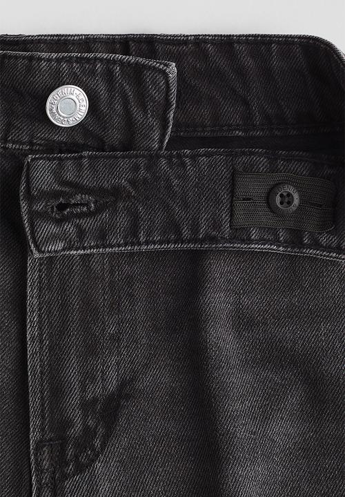 H&M - Cargo denim shorts - black