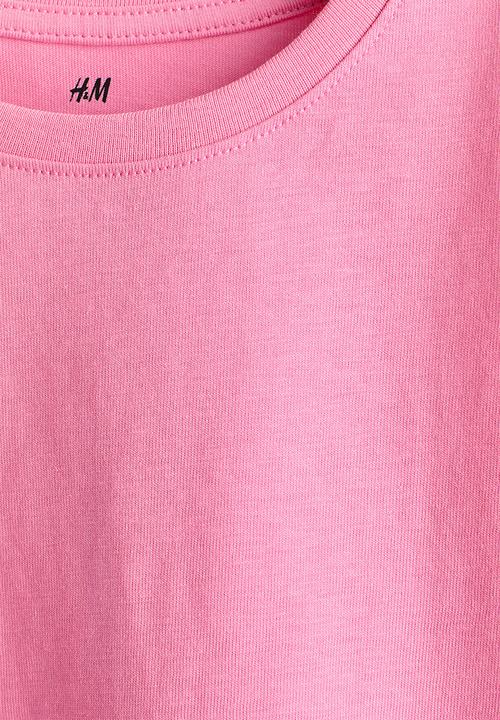 H&M - Flutter-sleeved top - hot pink