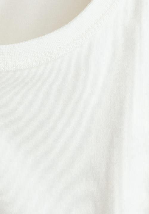 H&M - Flutter-sleeved top - white