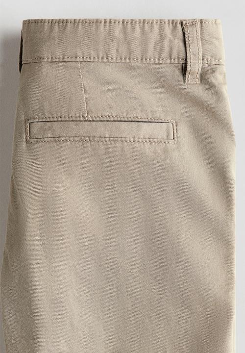H&M - Cotton chino shorts - beige