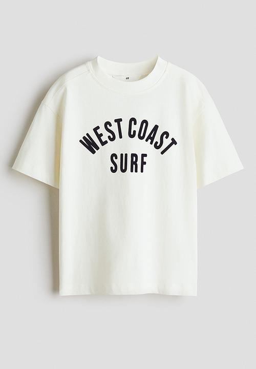 H&M - Print-motif T-shirt - cream/west coast surf