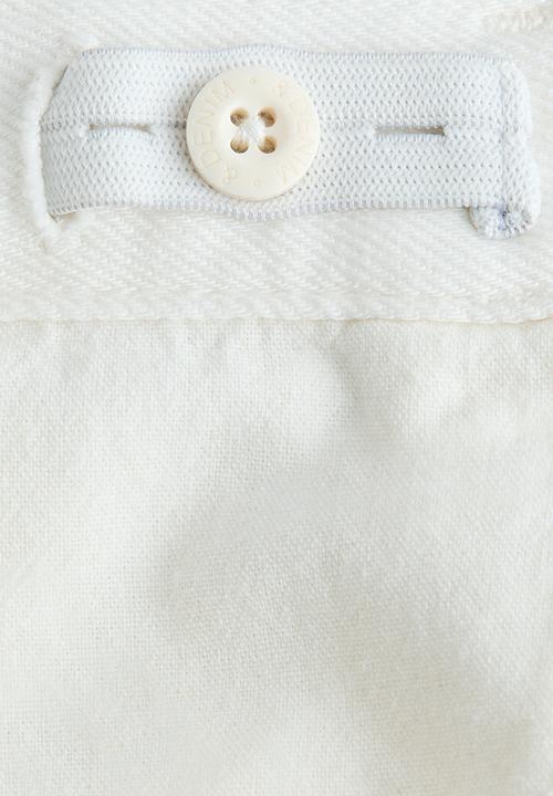 H&M - Broderie-anglaise denim shorts - white