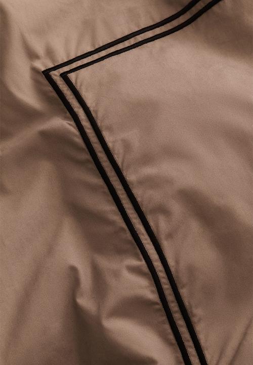 H&M - Cotton percale double/king duvet cover set - mole