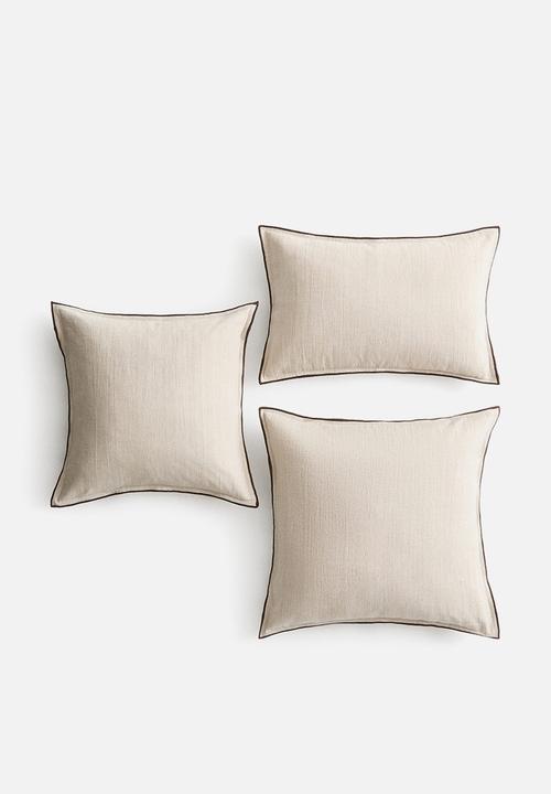 H&M - Linen-blend cushion cover - light beige