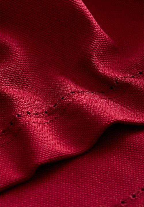 H&M - 4-pack cotton place mats - dark red