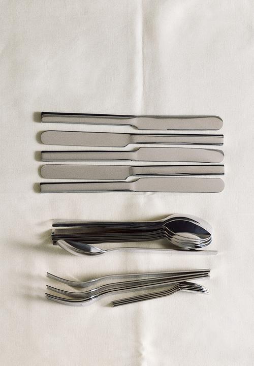 H&M - 16-piece cutlery set - silver-coloured