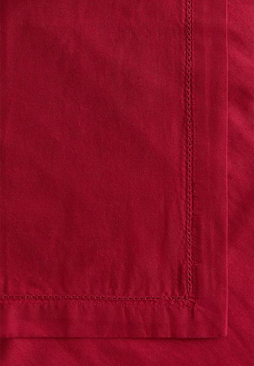 H&M - Cotton table runner - dark red