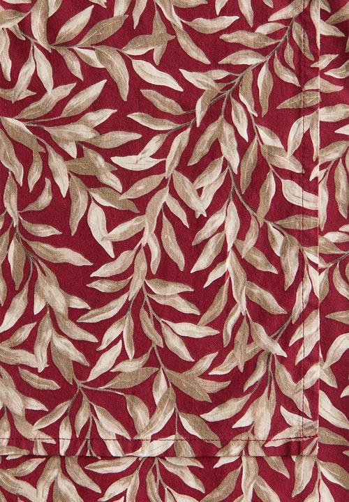 H&M - Patterned cotton tablecloth - dark red/patterned