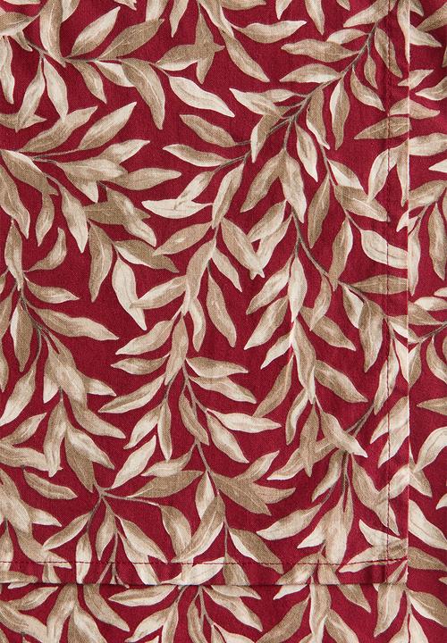 H&M - Patterned cotton table runner - dark red/patterned