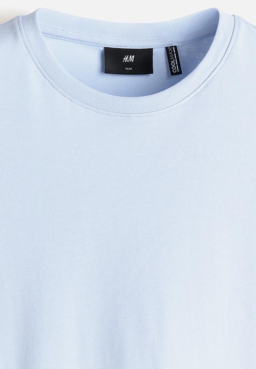H&M - Coolmax slim fit T-shirt - pale blue