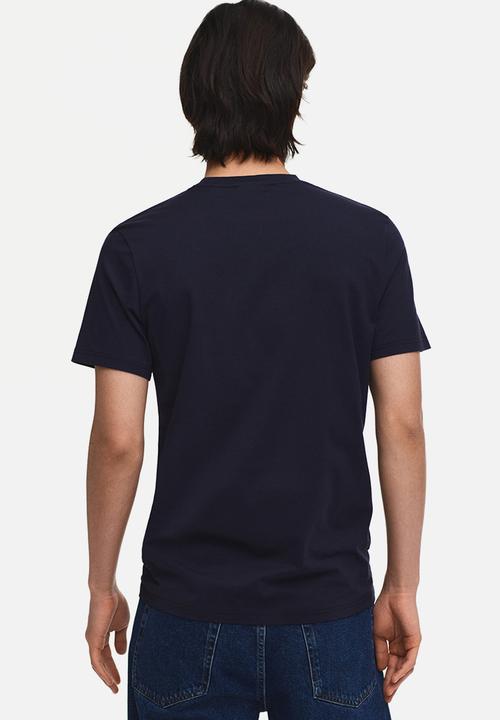 H&M - Slim fit pima cotton T-shirt - navy blue