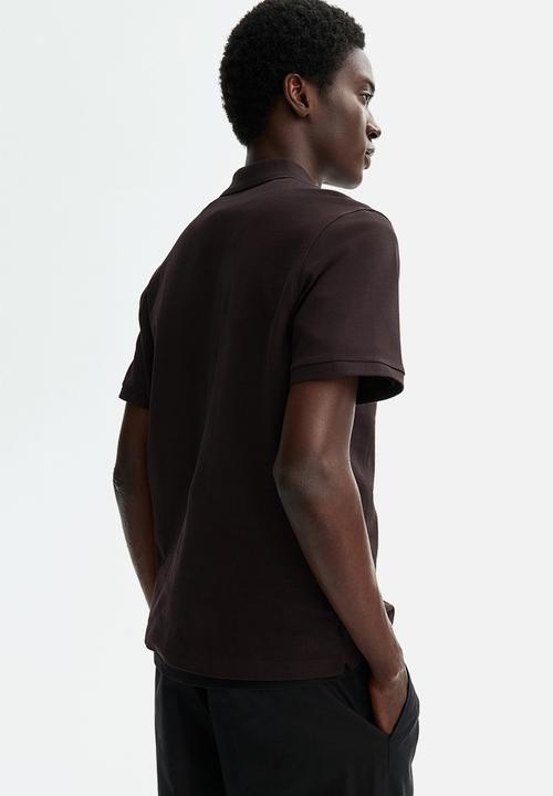 H&M - Regular fit pique polo shirt - dark brown