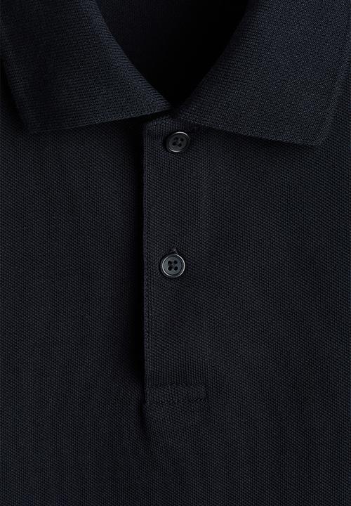 H&M - Regular fit pique polo shirt - navy blue