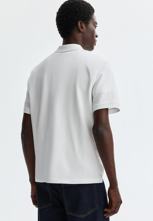 H&M - Regular fit pique polo shirt - white