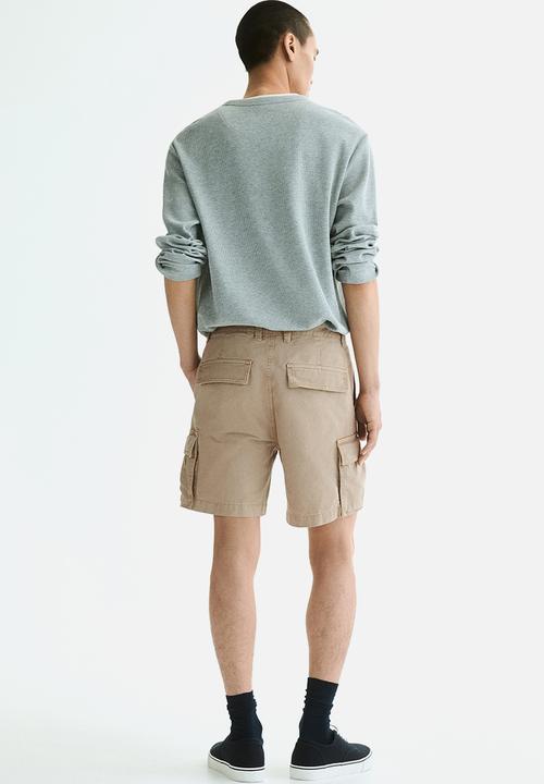 H&M - Relaxed fit cargo shorts - beige