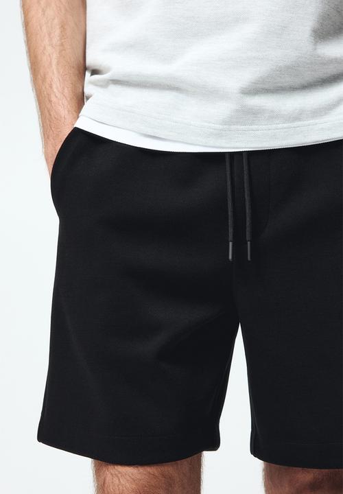 H&M - Regular fit interlock shorts - black