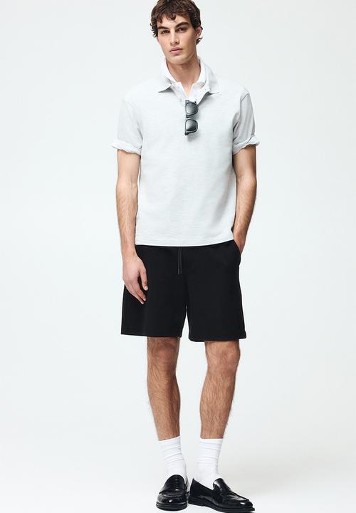 H&M - Regular fit interlock shorts - black