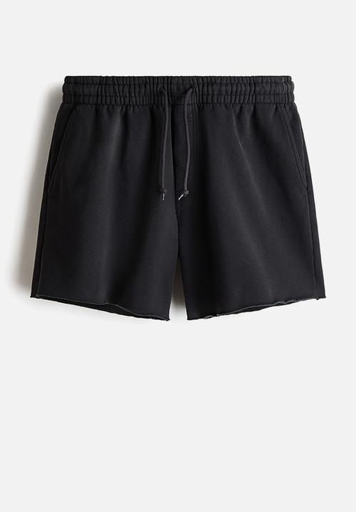 H&M - Relaxed fit sweatshirt shorts - dark grey