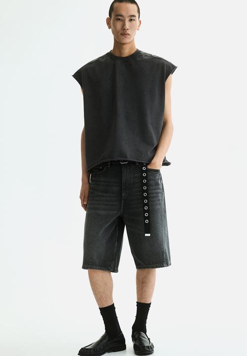 H&M - Oversized fit boxy vest top - dark grey