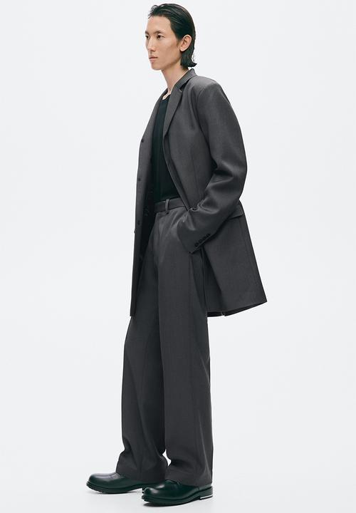 H&M - Regular fit tailored trousers - dark grey
