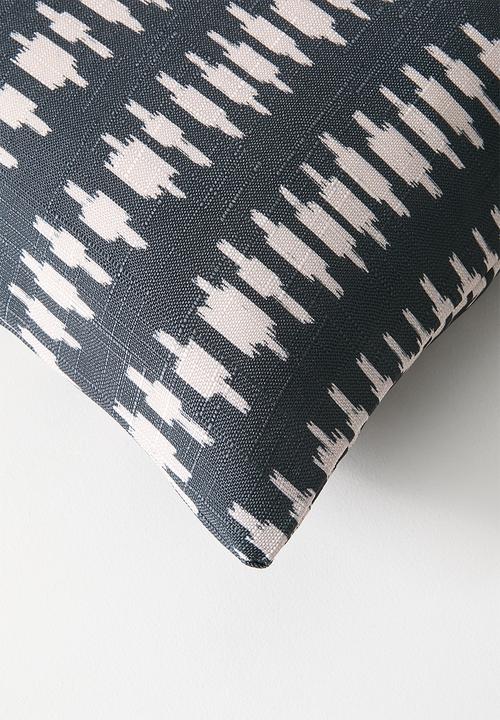 Sixth Floor - Tribe Print Cushion Cover - Black & Natural