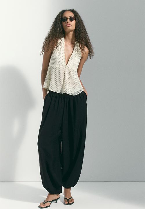 H&M - Balloon trousers - black