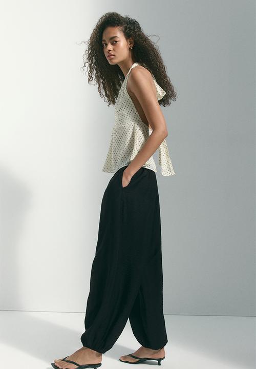 H&M - Balloon trousers - black