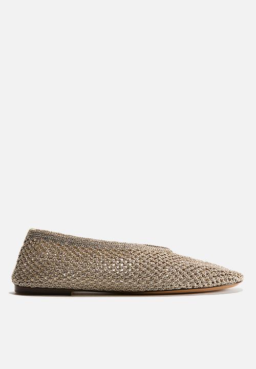 H&M - Braided ballet flats - gold-coloured