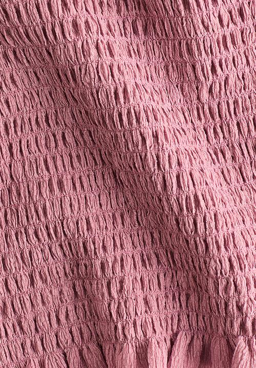 H&M - Textured jersey top - dusty pink
