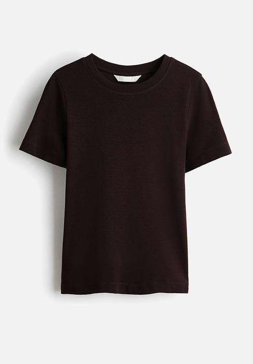 H&M - Cotton t-shirt - dark brown