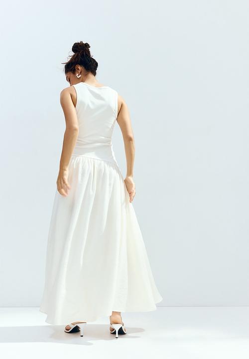H&M - Flared-skirt dress - cream