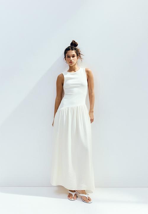 H&M - Flared-skirt dress - cream