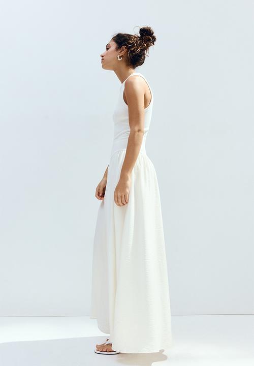 H&M - Flared-skirt dress - cream