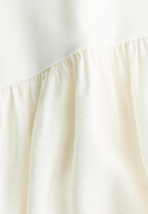 H&M - Flared-skirt dress - cream