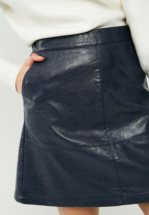 ONLY - Lisa pu leather skirt