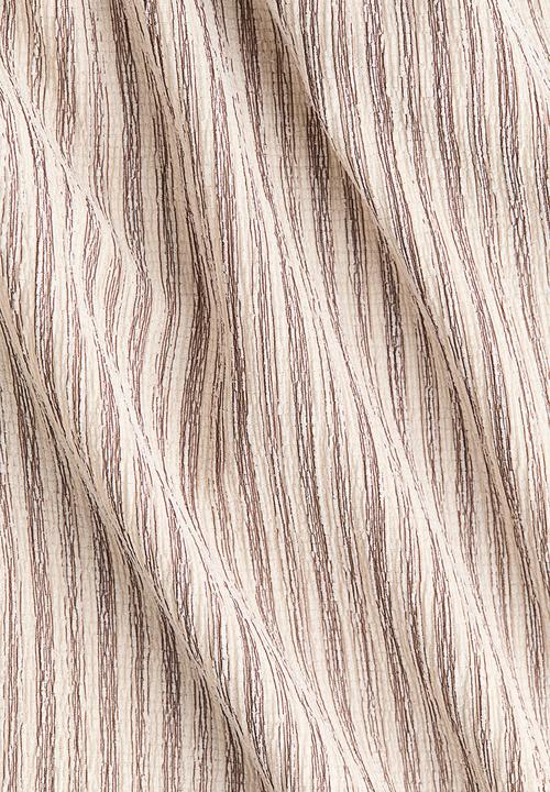 H&M - Wide pull-on trousers - light beige/striped