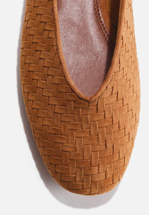 H&M - Braided ballet pumps - brown