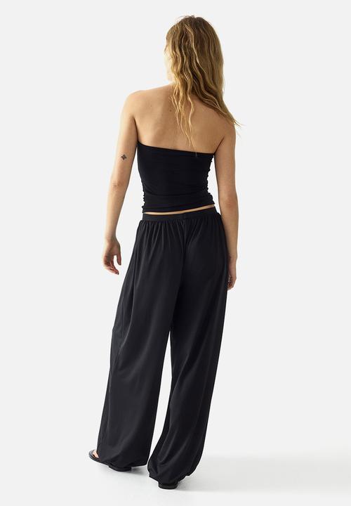 H&M - Gathered tube top - black