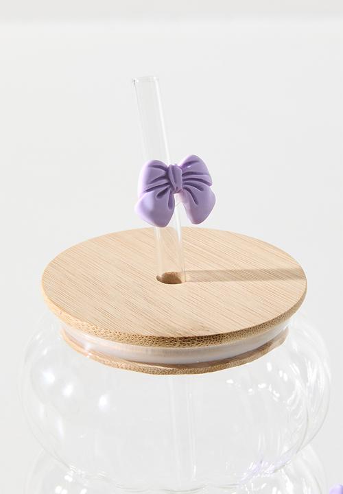 Pop Candy - Tumbler with decorative bow - clear/purple