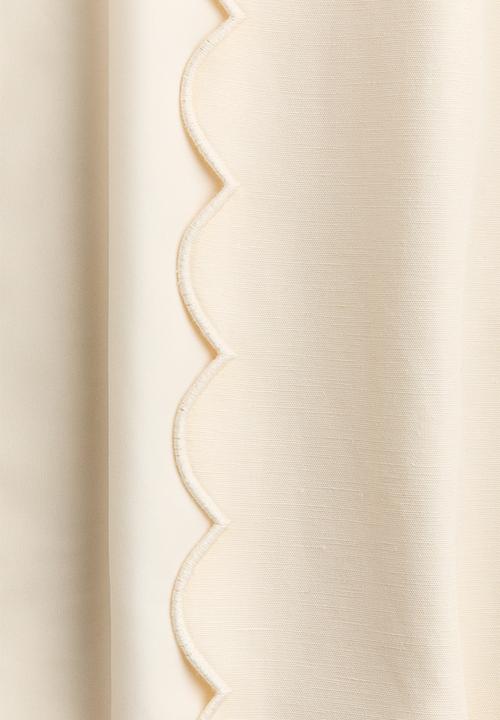 H&M - Scalloped-edge jacket - cream