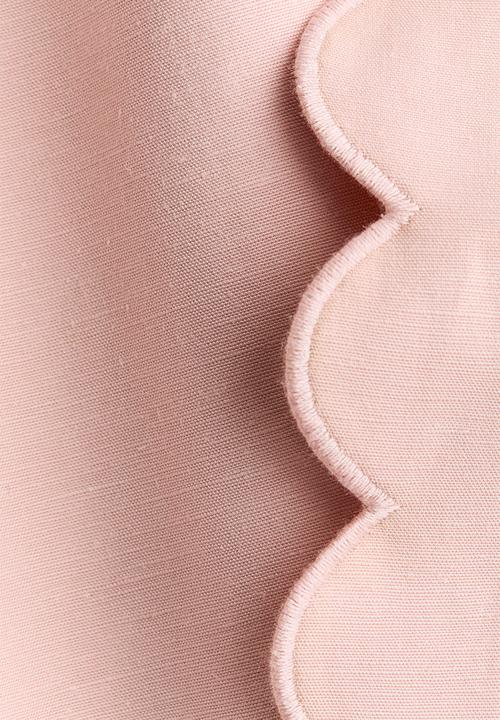 H&M - Scalloped-edge jacket - light pink
