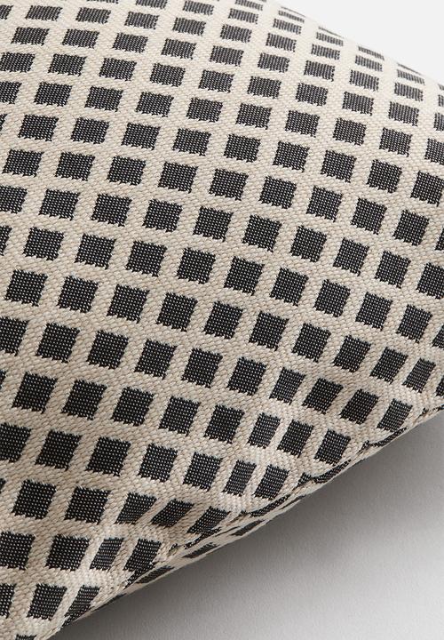 H&M - Outdoor cushion cover - black/patterned