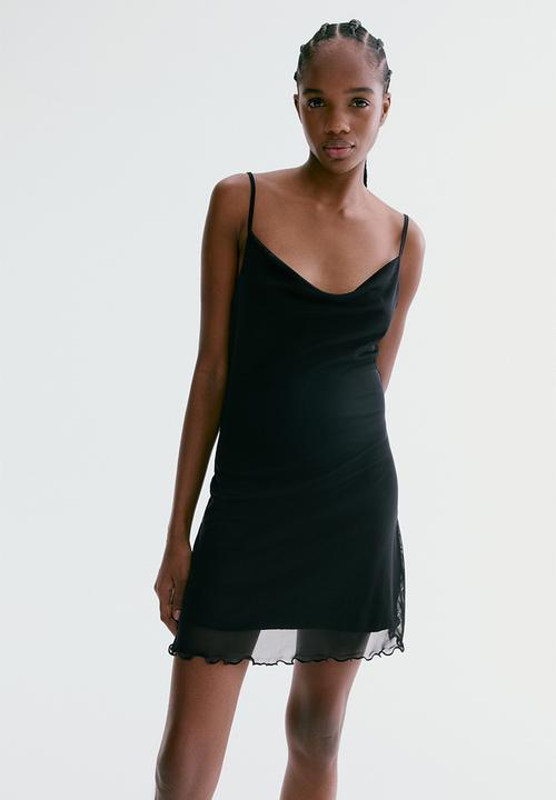 H&M - Mini mesh dress - black