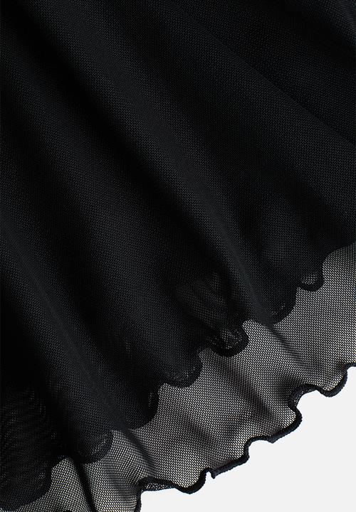 H&M - Mini mesh dress - black