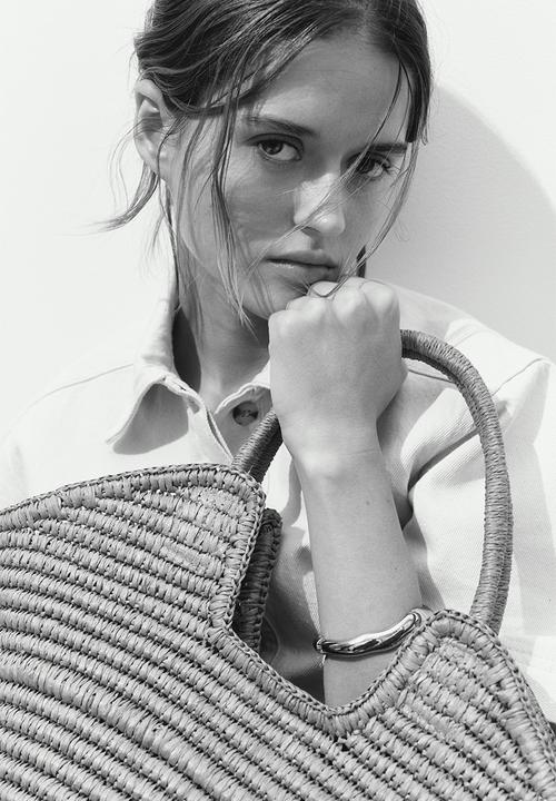 H&M - Straw shopper - beige